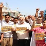 AAP नेताओं और कार्यकर्ताओं द्वारा “पंजाब के गद्दारों” के खिलाफ राज्यव्यापी प्रदर्शन, दलबदलू संसद सदस्यों की सदस्यता रद्द करने की मांग