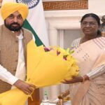राष्ट्रपति द्रौपदी मुर्मू से मिले CM भगवंत सिंह मान, बोले – “पंजाब में गद्दारी बर्दाश्त नहीं”