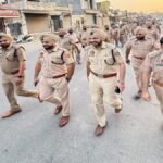 मोगा में नगर निगम चुनावों से पहले पुलिस का विशाल फ्लैग मार्च, सुरक्षा व्यवस्था कड़ी